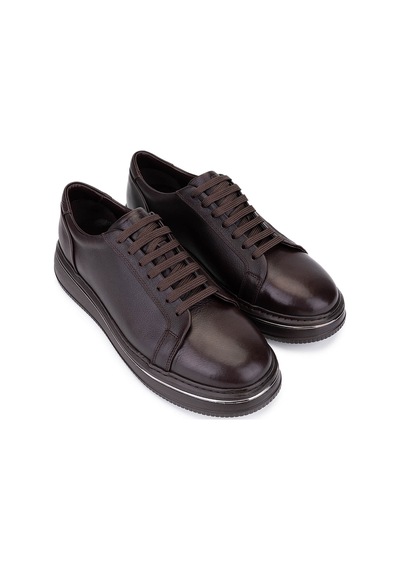 Tamer Tanca Erkek Hakiki Deri Kahverengi Sneakers & Spor Ayakkabı 870 500 Erk Ayk Sk26-27 Kahve Dr