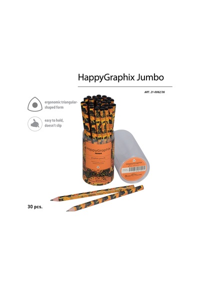 Bruno Visconti "happy Graphix" Jumbo Kurşun Kalem 4b 3.5 MM Leopar