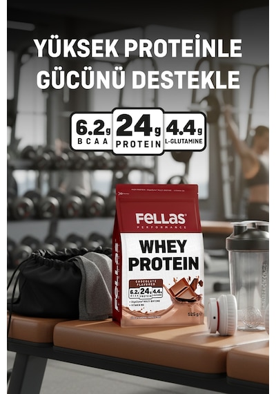 Whey Protein Tozu Çikolata Aromalı 525 G X 2 + Whey Protein Tozu Kurabiye Aromalı 525 G X 2 Çikolata - Kurabiye