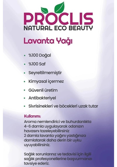 Proclis Lavanta Yağı 3 x 10 ML