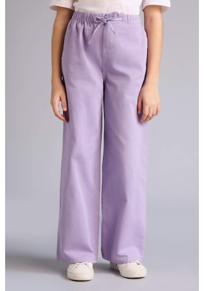 Defacto Wıde Leg Düz Paça Gabardin Pantolon Kız Çocuk G0607a826smpr143 Mor-pr143 Defacto Wıde Leg Düz Paça Gabardin Pantolon Kız Çocuk G0607a826smpr143 Mor-pr143