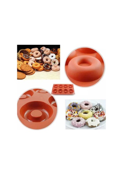 Çikolata Kalıbı - Silikon - Donut Çok Renkli