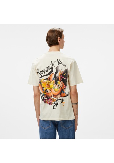 Story Of Angels Soa Ganesha Dream Erkek Krem T-shirt Düz Soa1102 Krem
