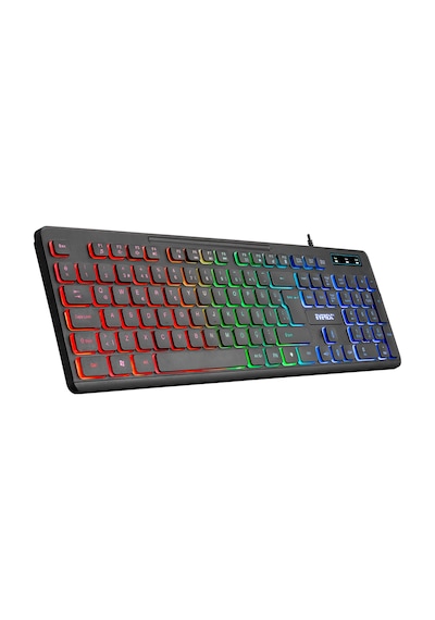 Everest KB-120 Sleek USB Gökkuşağı Aydınlatmalı Oyuncu Q Klavye