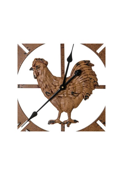 Vitale Farm Metal Duvar Saati 78 Cm Ak.Eq0057 Kahverengi