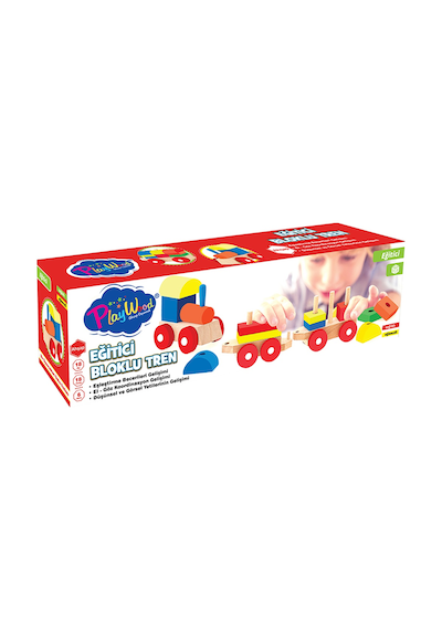 Play Wood Eğitici Ahşap Bloklu Bultak Tren 351