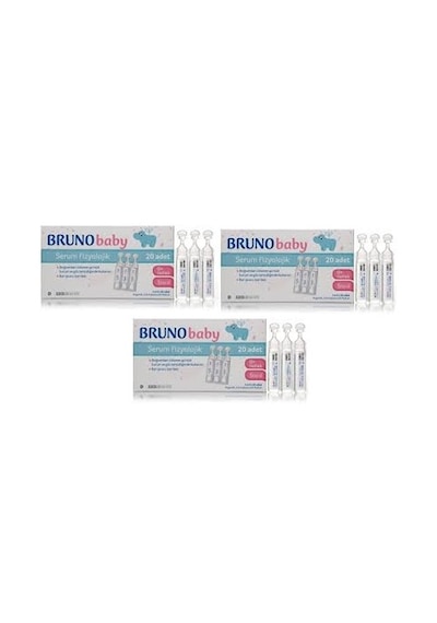 Bruno Baby Serum Fizyolojik-5ML X 20 Adet 3'Lü