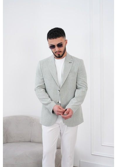 Dupont Classics Dupont Slim Fit Sivri Yaka 6 Drop Çift Yırtmaç Keten Blazer Ceket - Nefes Alabilen Hafif Erkek Ceket Yeşil Dupont Classics Dupont Slim Fit Sivri Yaka 6 Drop Çift Yırtmaç Keten Blazer Ceket - Nefes Alabilen Hafif Erkek Ceket Yeşil