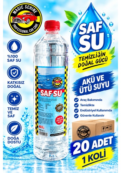 20'li Saf Su Ütü Ve Akü Suyu 1 Litre