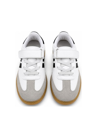 Black Flex Cırtlı Çocuk Sneaker Ayakkabı 26-30 Beyaz