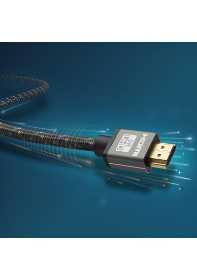 Ultra High Speed Hdmi Kablo, Metal Altın Uç, 8k,2m