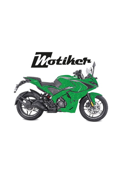 Bajaj Pulsar Rs200 Parlak Yeşil Parçalı Kaplama Tasarımı Sticker