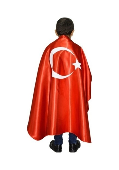 Nacar Store 23 Nisan Ay Yıldızlı Çocuk Pelerini Kız-erkek Çok Renkli