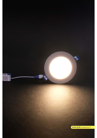 ACK Sıva Altı Yuvarlak LED Panel Armatür 3000K AP01-00600 Beyaz