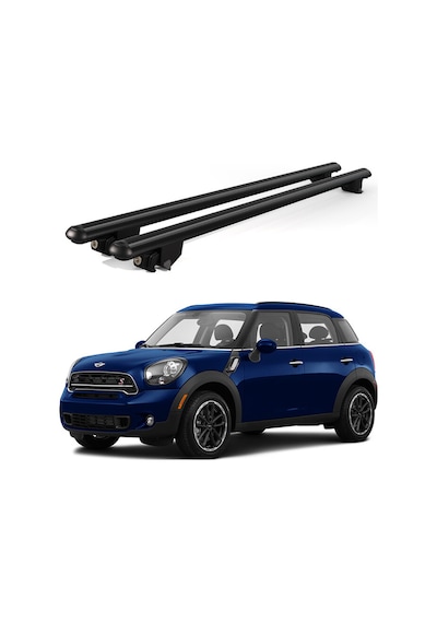 Kanca Mini Countryman 2014 Ve Sonrası Uyumlu Siyah Kilitli Ara Atkı 110cm Port Bagaj Tavan Barı