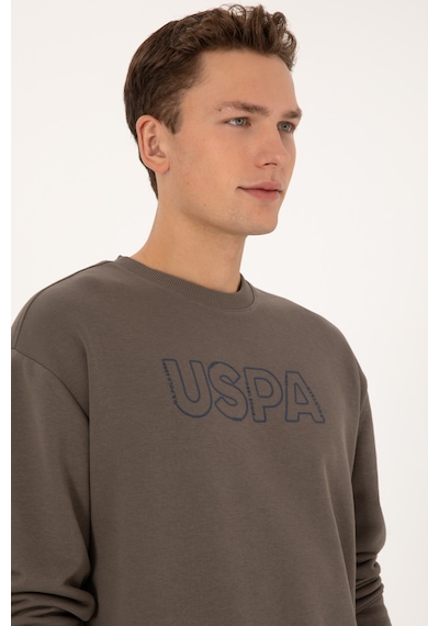 U.s. Polo Assn. Erkek Vizon Sweatshirt 50309040-vr052 Vizon