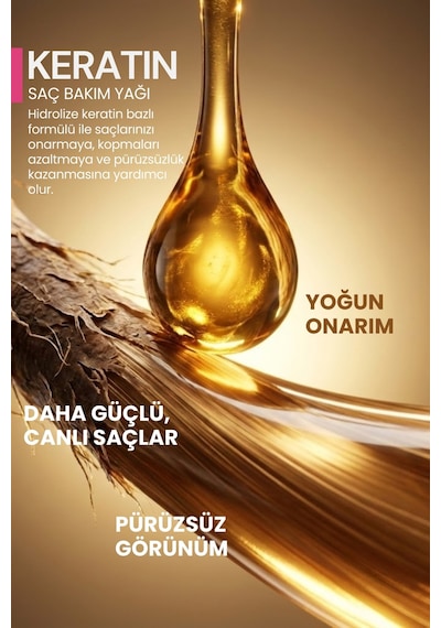 Thalıa Saç Bakım Yağı Keratın 100 Ml