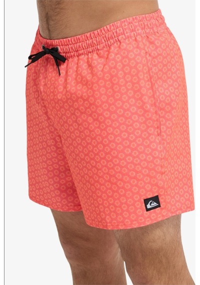 Stretch Printed Volley 16" Hot Coral