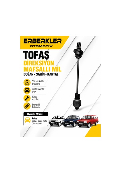 Mıl,dıreksıyon Alt Cb Dks 85008011 Direksiyon Mafsalli Mil Cb Dogan Kartal Şahin M131 - Erb1891