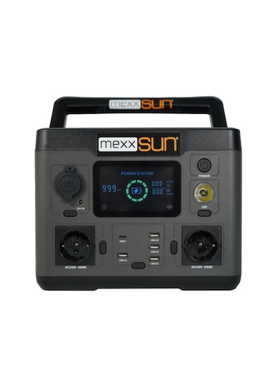 Mexxsun Power Station 540 Wh Lityum Batarya 500 W Çıkış Gücü Taşınabilir Protatif Güç İstasyonu