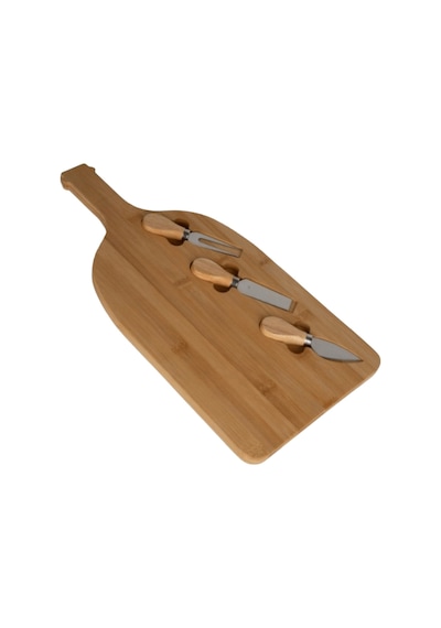 Naturalove Bambu Servis Setli Büyük Peynir Ve Ikram Tablası 45 CM