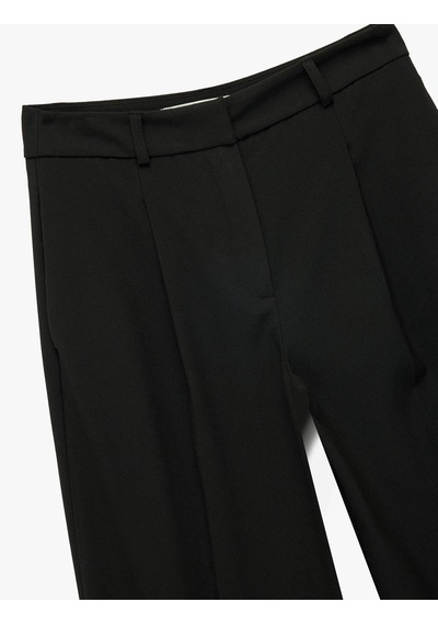 Koton Straight Fit Siyah Kadın Pantolon 7wak40020pw