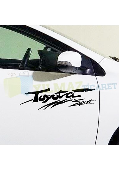Toyota Sport Yazı Tampon Kaput Yan Kapı Oto Sticker Yapıştırma