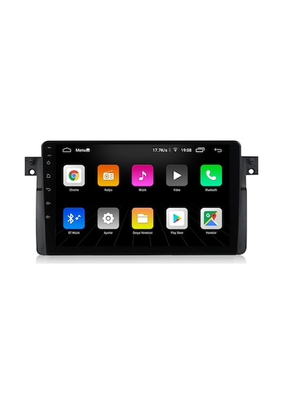 ExvoL  Bmw E46 Multimedya 9 İnc Hd Ips Ekran Android 10.1 Sürüm Ram 2 Hafıza 32