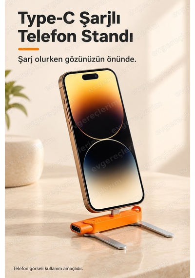Masaüstü Type-c Telefon Tablet Şarj Standı 240w