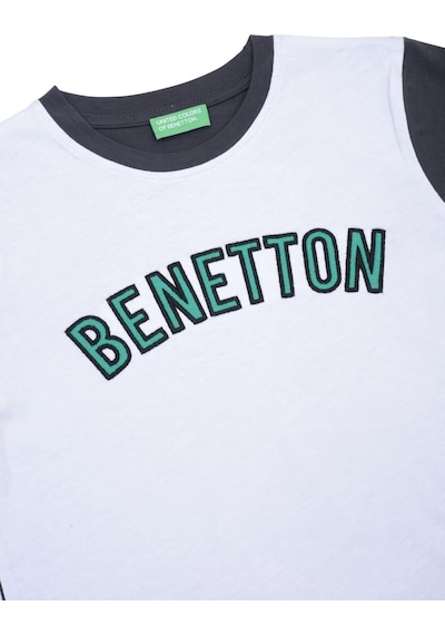United Colors Of Benetton Benetton Erkek Çocuk T-shirt - Ekru Bnt-b21639 Ekru