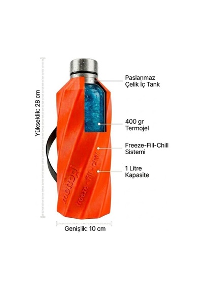 Soğutucu Saplı Termos, 1 L, Paslanmaz Çelik, Taşınabilir, Buz Eklemeden Soğutma, Termojel Sistemli, 28 Cm Yükseklik Açık Mavi Çok Renkli Soğutucu Saplı Termos, 1 L, Paslanmaz Çelik, Taşınabilir, Buz Eklemeden Soğutma, Termojel Sistemli, 28 Cm Yükseklik Açık Mavi Çok Renkli