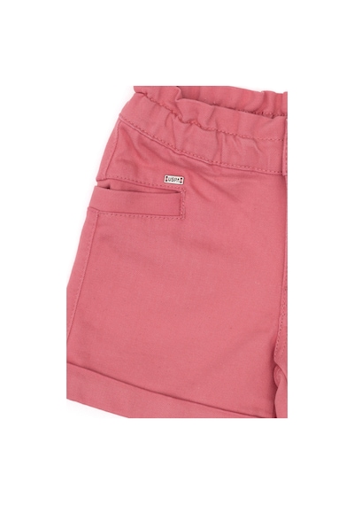 U.S. Polo Assn. Kız Çocuk Pembe Relax Fit Belden Büzgü Detaylı Jean Şort 50301833-VR167