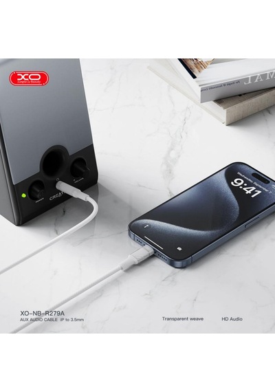 Özel Seri Teknoloji Adaptör Lightning To 3.5mm Aux İphone Ve İpad Uyumlu 1 Metre Ses Aktarım Kablosu
