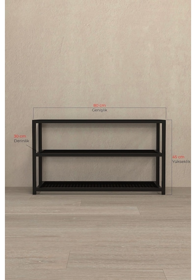 Aju Ayakkabılık Geniş Metal Modern Tasarım 3 Katlı Ayakkabı Rafı Dolabı Açık Vestiyer Siyah Aju Ayakkabılık Geniş Metal Modern Tasarım 3 Katlı Ayakkabı Rafı Dolabı Açık Vestiyer Siyah