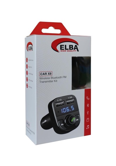 Elba Car X8 2usb Wireless Bluetooth Fm Transmitter Kit