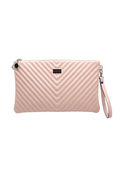 Silver Polo Crash Pudra Kapitone V Kadın Portföy Ve Clutch El Çantası Sp1034