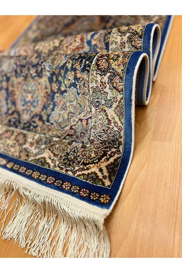 Mevlana Bazaar Otantik Klasik Madalyon Desenli 60 X 120 Cm İpek Halı Çok Renkli