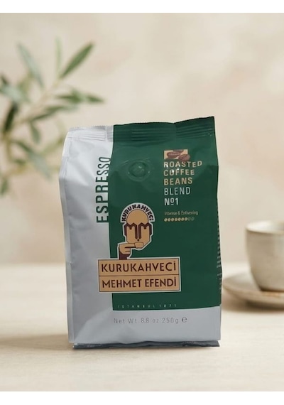 Kurukahveci Mehmet Efendi Esspresso Blend No1 Kavrulmuş Çekirdek Kahve 250 Gr