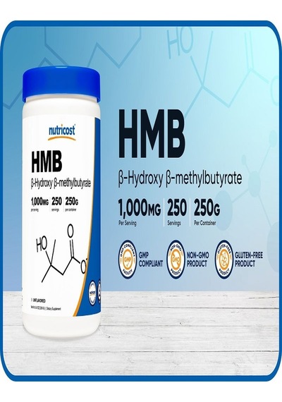 Nutricost Hmb Amino Powder 1000 Mg 250 Gr - 250 Servis
