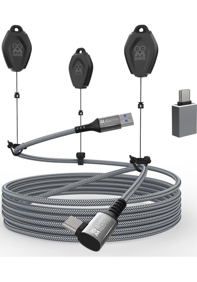 Amvr 6 Metre Bağlantı Kablosu Ve 3 Kablo Yönetim Seti