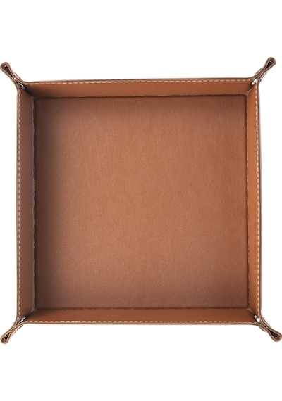 2k Sepet Masa Üstü Organizer Kare 16.5x16.5 CM Siyah