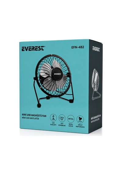 Siyah Ergonomik Masa Vantilatör Masaüstü Mini Usb Fan Taşınabilir Cihaz Yazlık Ferahlatıcı
