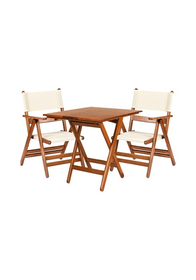 Motoryagmarket Marmaris Katlanır Ahşap Bahçe Balkon Seti: 60 x 60 CM Masa, 2 Sandalye Ceviz Motoryagmarket Marmaris Katlanır Ahşap Bahçe Balkon Seti: 60 x 60 CM Masa, 2 Sandalye Ceviz