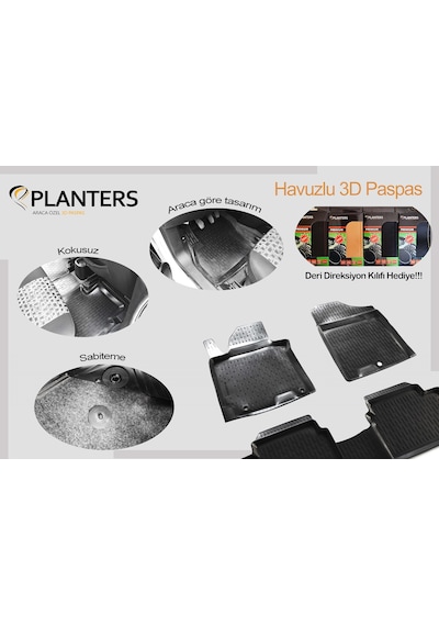 Ekiciler Focus 4 3D Havuzlu Paspas Direksiyon Kılıfı