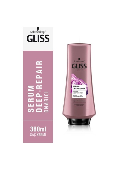 Gliss Serum Deep Repair Onarıcı Saç Kremi 360 ML x 2 Adet