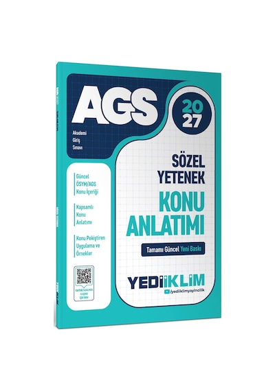 Yediiklim Yayınları 2027 Meb Ags Sözel Yetenek Konu Anlatımı