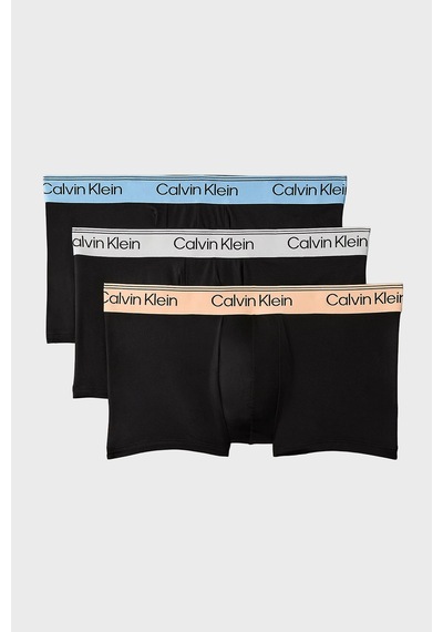Calvin Klein Logolu 3 Pack Boxer Lv00nb44093zz Erkek Boxer Lv00nb4409 3zz Siyah