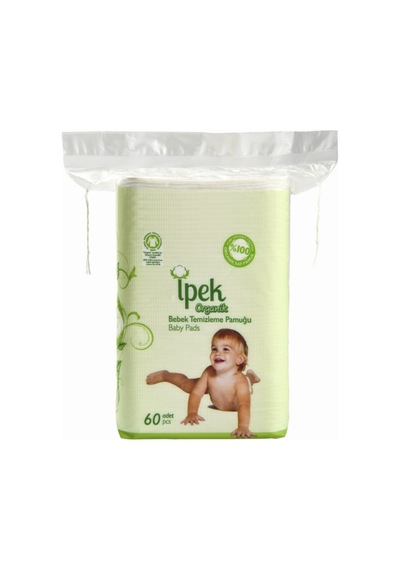 İpek Organik Bebek Temizleme Pamuğu 60'lı