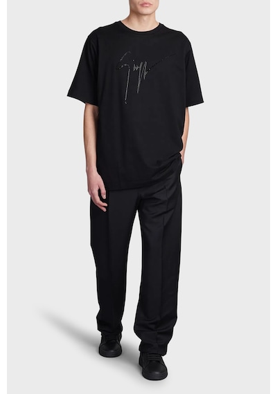 Giuseppe Zanotti Erkek T Shirt Iru2003-002 Siyah Siyah