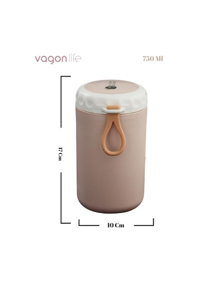 Vagon Çelik Lunch Box 750 Ml Pembe